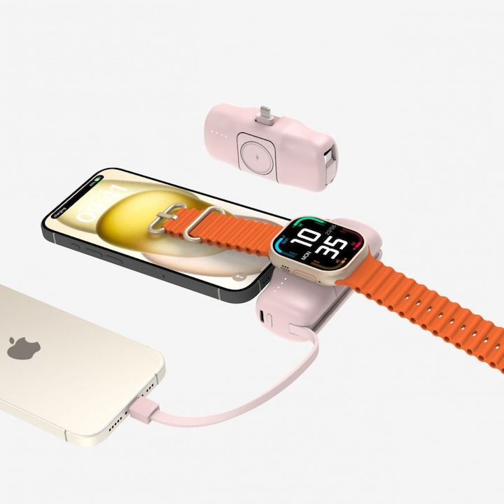 Actual product image Wozinsky Pink (5000 mAh, 15 W)