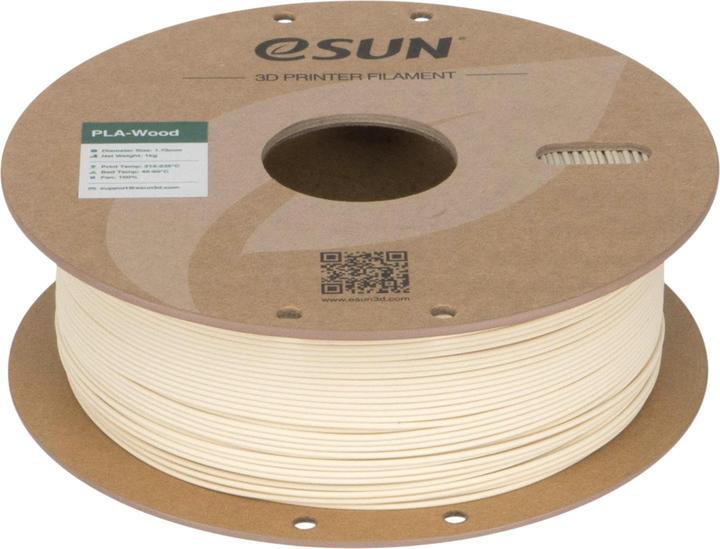 Actual product image eSUN Filament PLA Holz Birke 1.75mm 1000g (PLA, 1.75 mm, 1000 g)