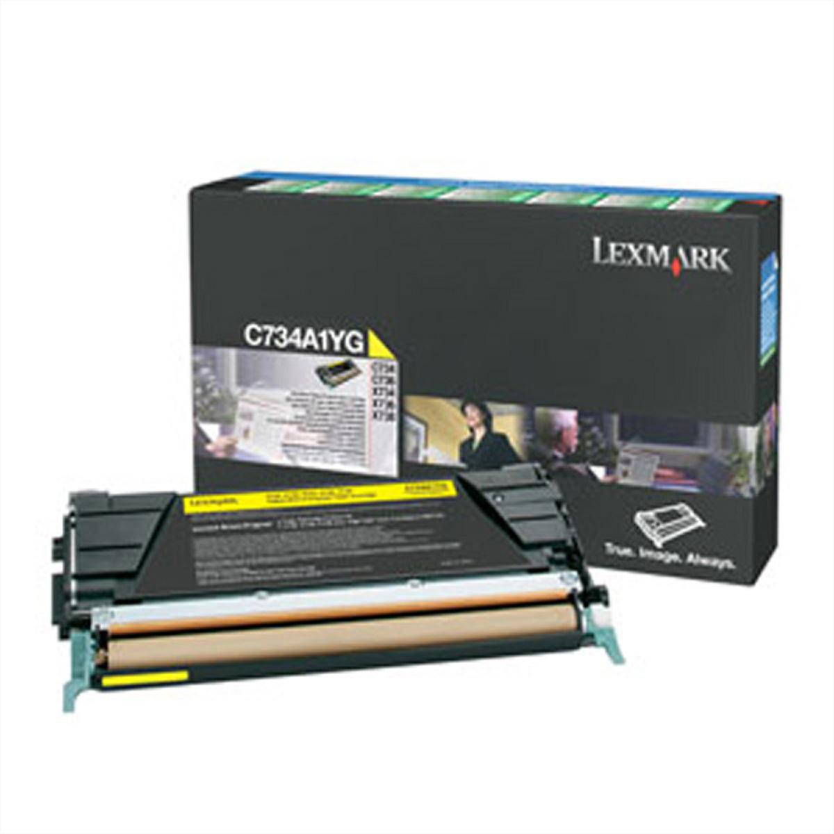 Thumbnail - Lexmark, Toner, C734a1yg (Y)