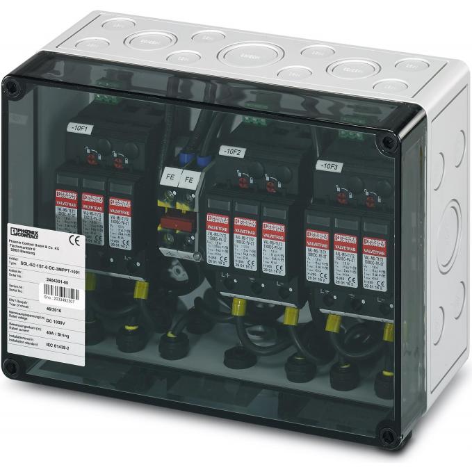 Phoenix Contact, Zubehör Solarenergie, Generatoranschlusskasten 1000 V DC 3 MPPT, 1 String (Generatoranschlusskasten)