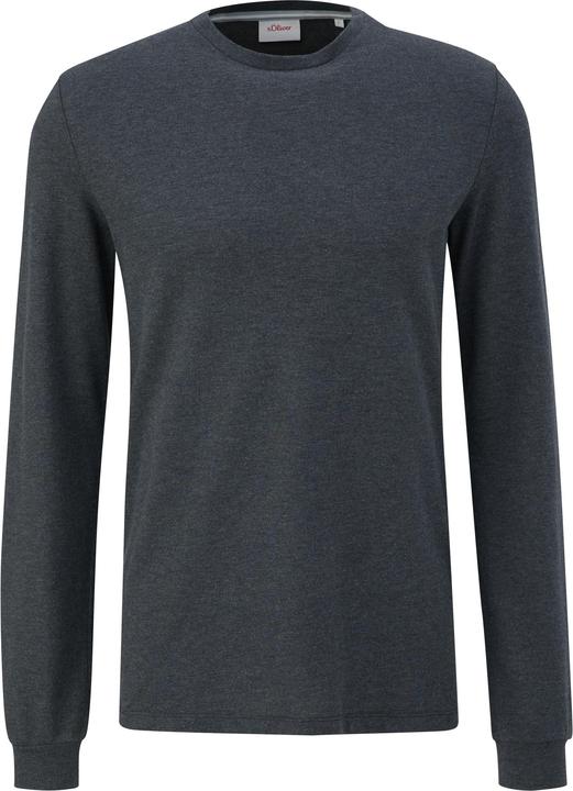 Produktbild s.Oliver T-Shirt Piqué-Longsleeve aus Modalmix (S)