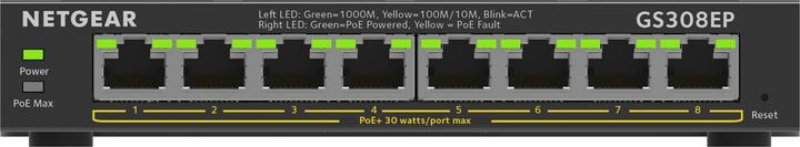 Productafbeelding Netgear GS308EP-100PES (8 Havens)