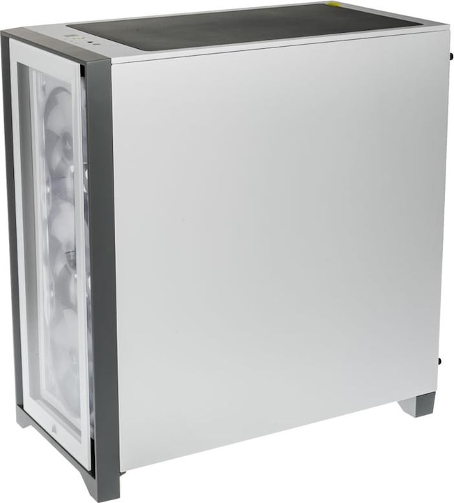 Actual product image Corsair iCUE 4000X RGB Mid-Tower White tempered glass case (ATX, mATX, Mini-ITX, E-ATX)