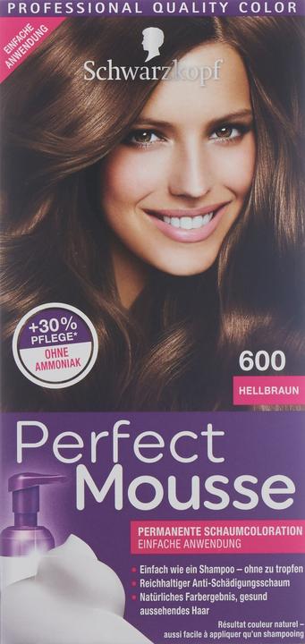 Immagine prodotto Schwarzkopf Perfect Mousse Colorazione della schiuma (600 marrone chiaro)