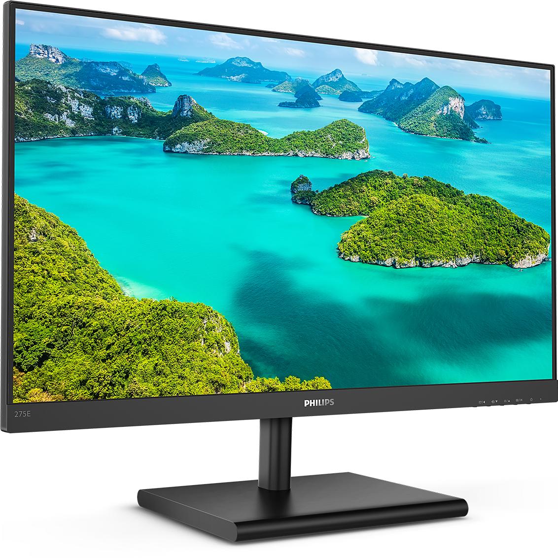 Philips 275E1S/00 (2560 x 1440 Pixel, 27"), Monitor, Schwarz
