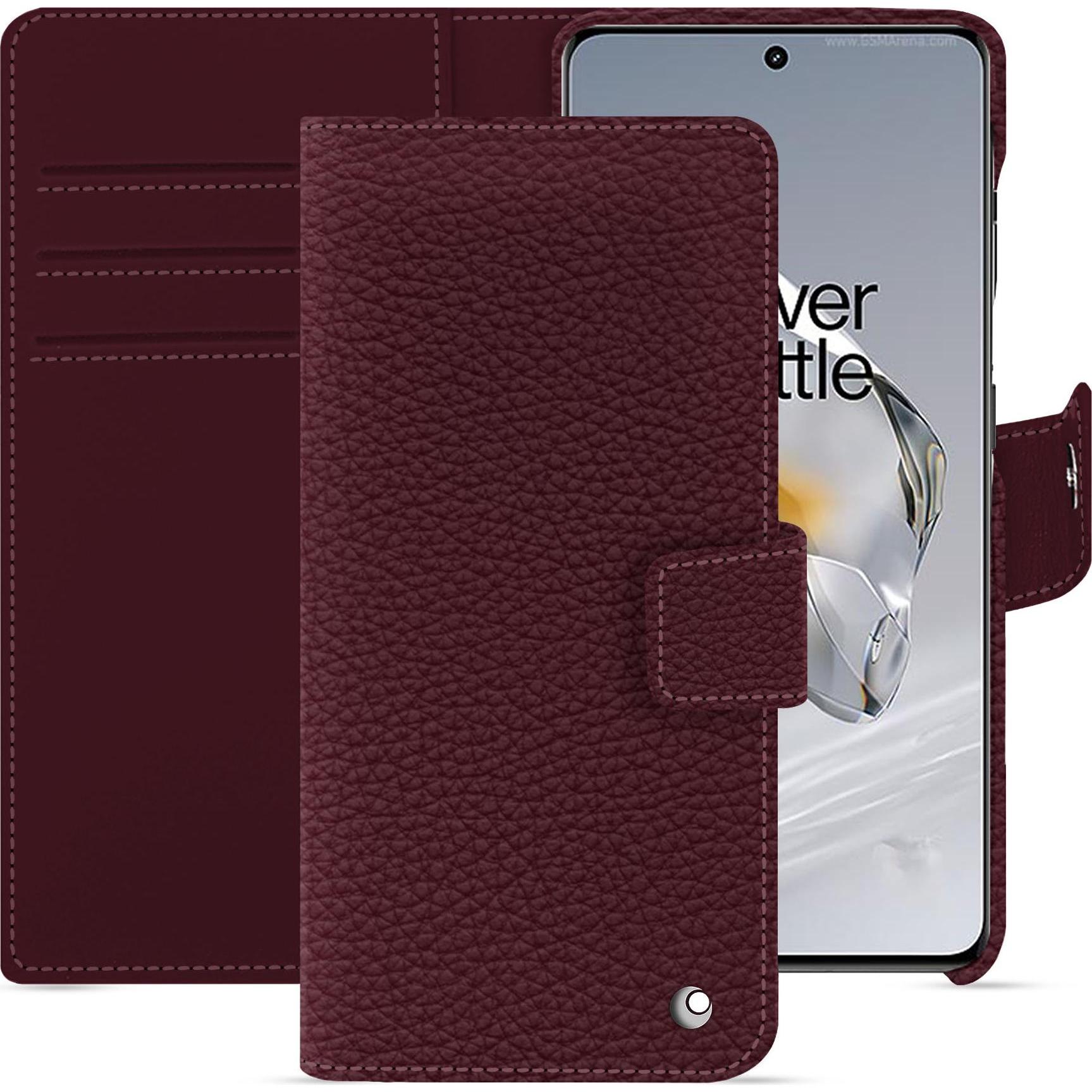 Noreve Lederschutzhülle Oneplus 12 (OnePlus 12), Smartphone Hülle, Violett