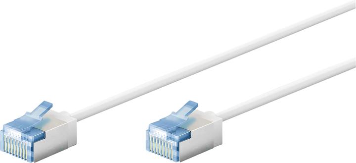 Produktbild Goobay Ultraflexibles CAT 6A Patchkabel, slim, U/FTP, weiss (U/FTP, CAT6a, 7.50 m)