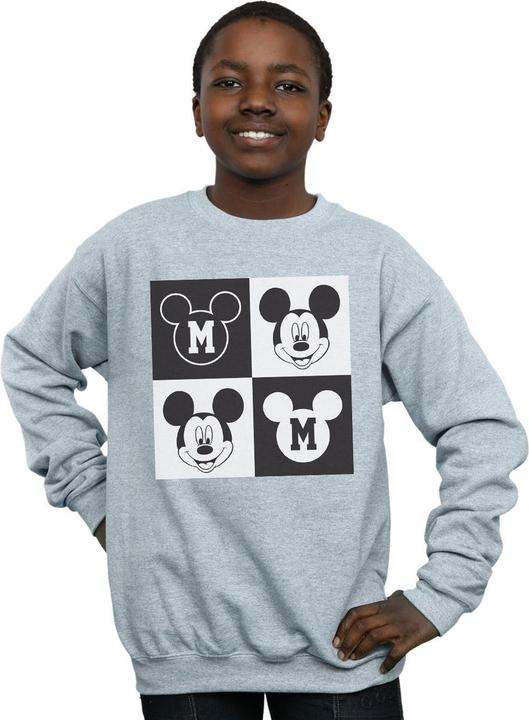 Produktbild Disney Mickey Mouse Smiling Squares Sweatshirt Jungen (140, 146)