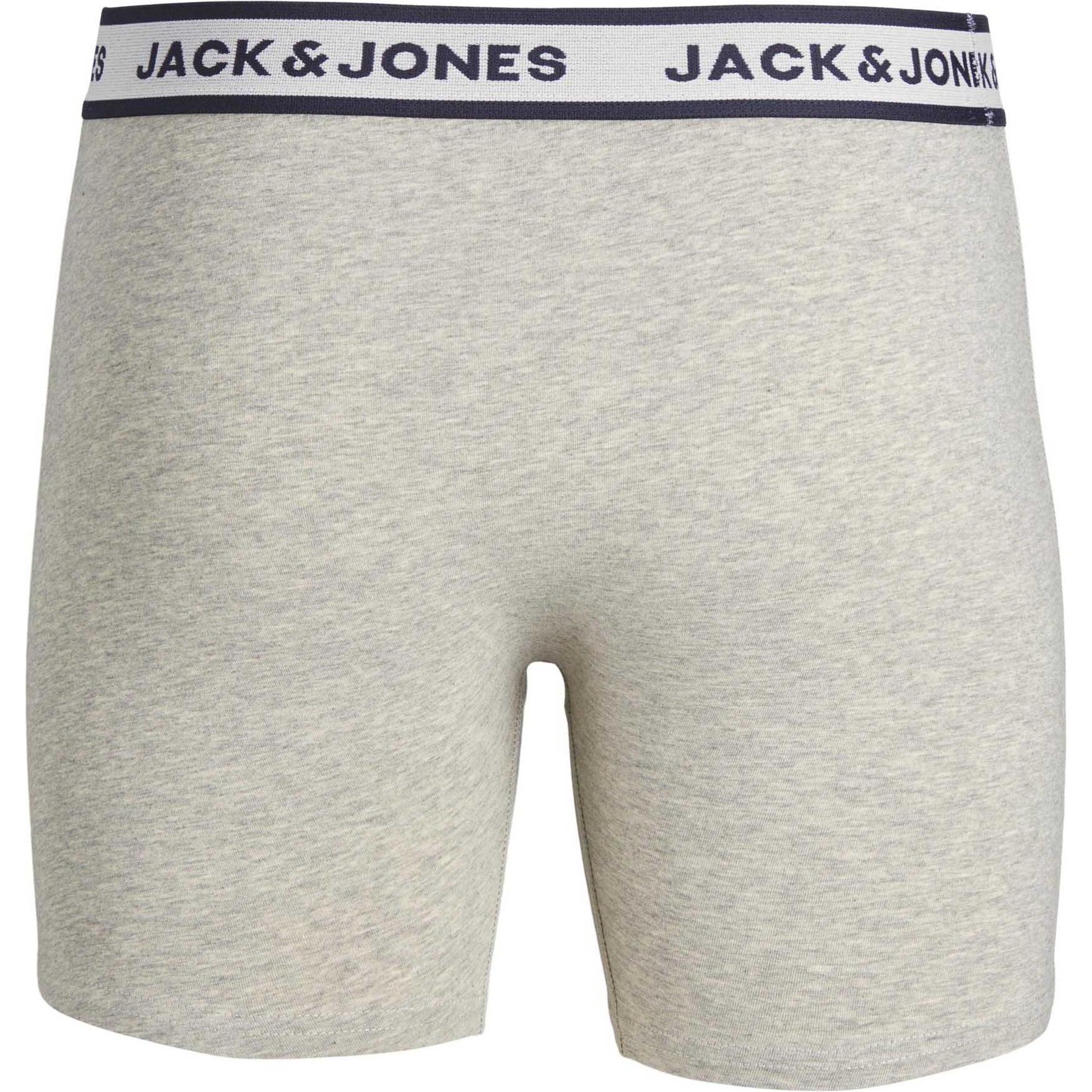 Thumbnail - Jack & Jones, Herren, Unterhosen, 3er-Pack Boxershorts, Grau, (L, 3er Pack)