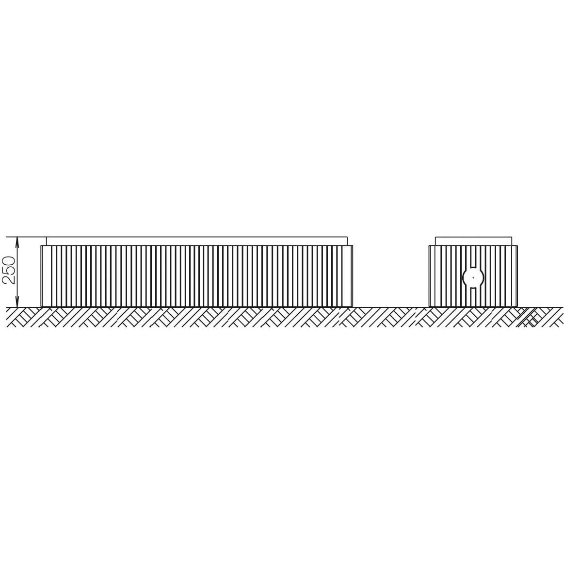 Thumbnail - ABN Bodenaufbausockel SX016 250mm Gr.2 FB4, Serverschrank Zubehör, Grau