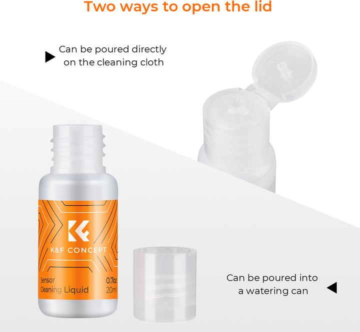 Image du produit K&F Concept Kit de liquide de nettoyage du capteur 20ml*10pcs