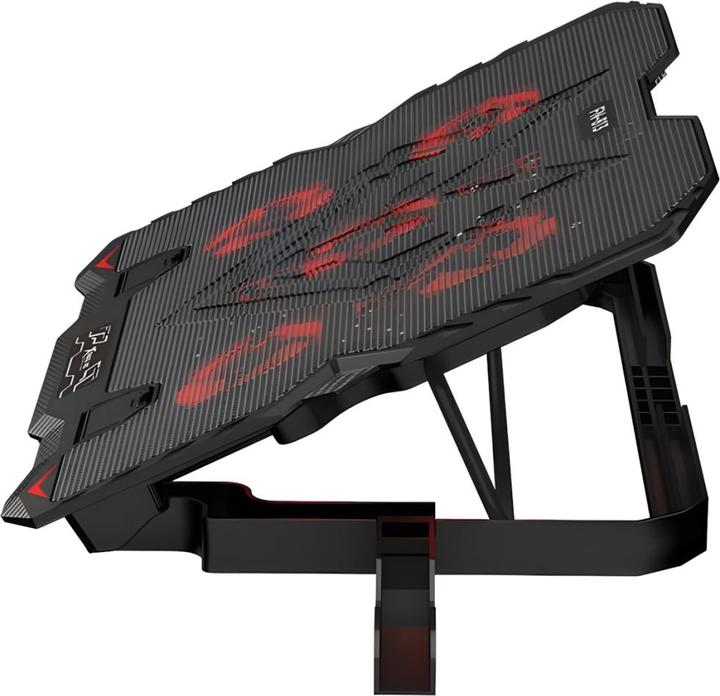 Produktbild Xtrike Me Podstawka chłodząca pod laptop z wbudowanym uchwytem na telefon FN-813 czarny/black