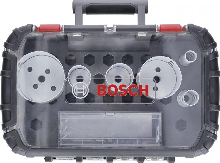Bosch Professional Zubehör 9-piece electrician set, 4 hole saws Progressor for Wood&Metal (68 mm, 83 mm, 44 mm, 38 mm, 25 mm, 19 mm)