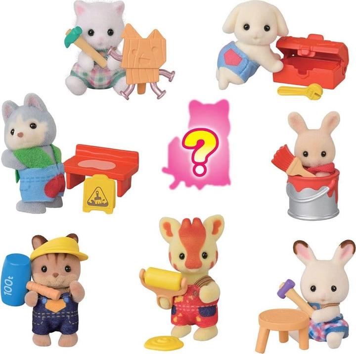 Productafbeelding Sylvanian Families : Baustelle Babyfreunde Überraschungstüte Figur 5 cm Display (16)