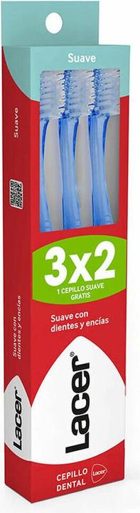Actual product image Lacer Cepillo dental suave pack 3 (Soft, 3 x)
