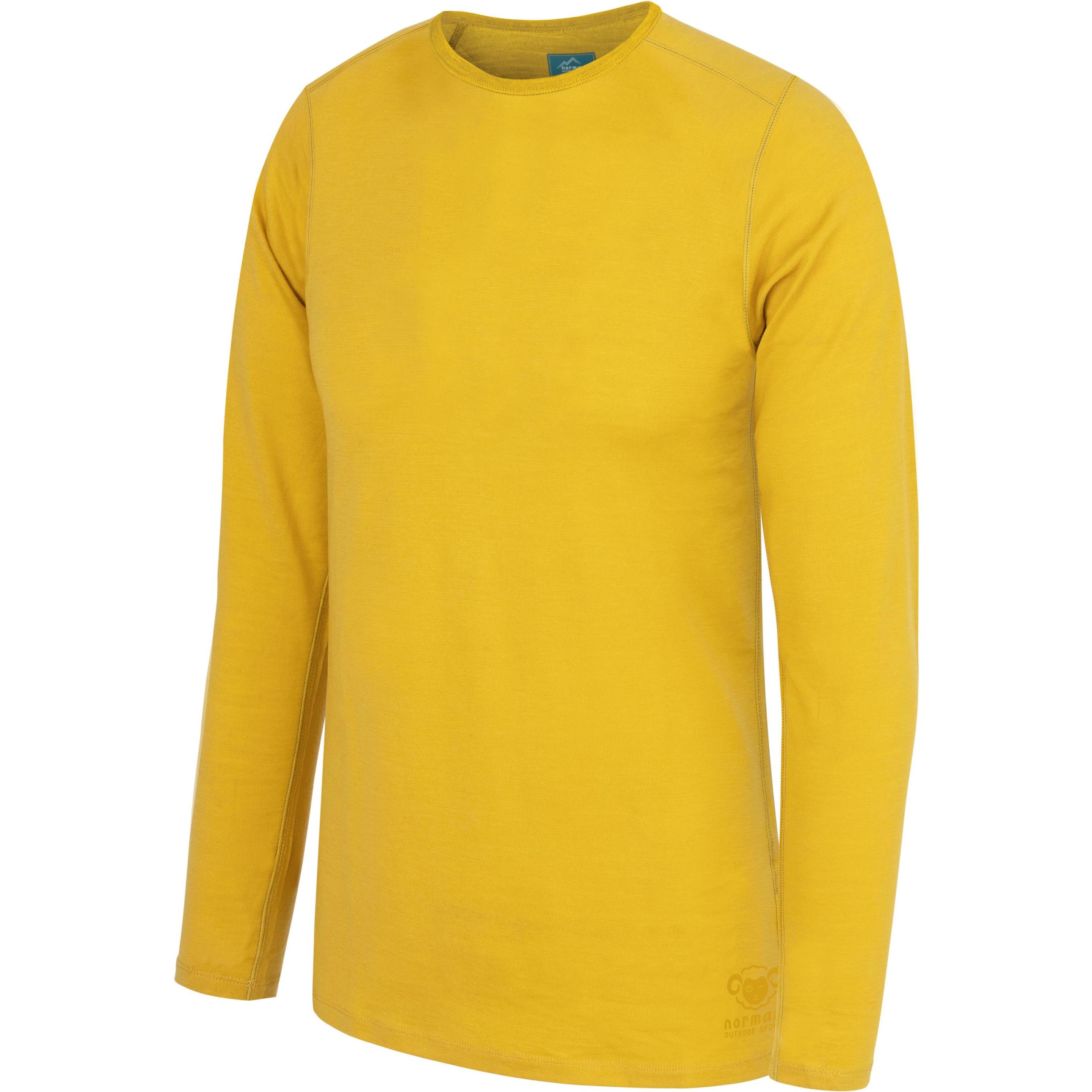 Thumbnail - Normani, Herren, Funktionsshirt, Kinder Merino Langarm Broome - 6726 (146, 152), Gelb, 146, 152
