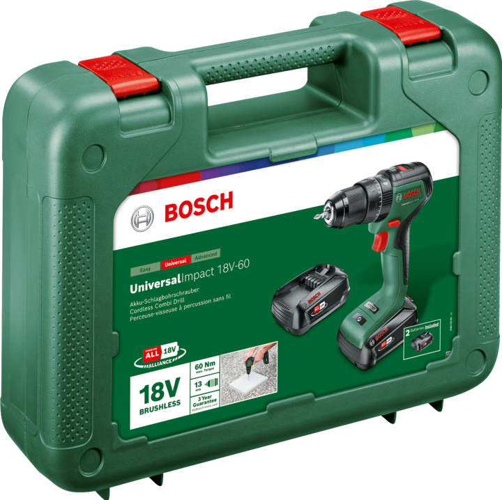 Actual product image Bosch Home & Garden UniversalImpact 18V-60 (Rechargeable battery operated)
