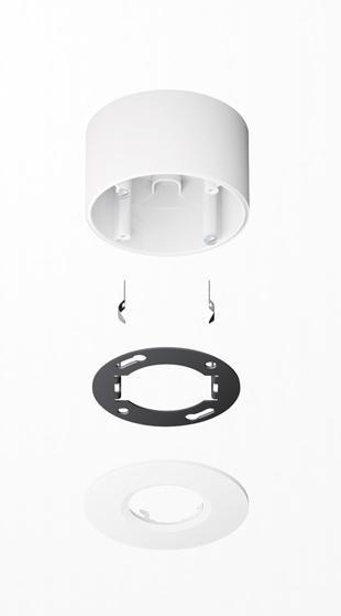 Actual product image JUNG Surface-mounted set alpine white PMM-AP-Set-WW