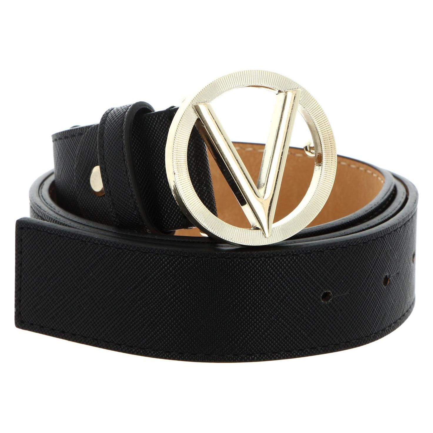 Valentino, Damen, Gürtel, Hampton Plaque Buckle Belt, Schwarz, (95)