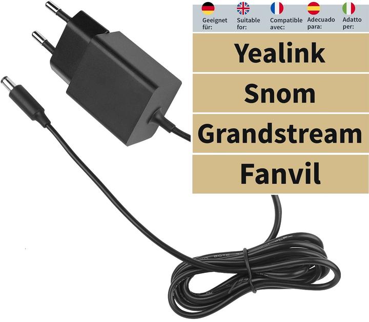 Immagine prodotto Gequdio HN-Alimentatore compatibile con Yealink, Snom, FAV