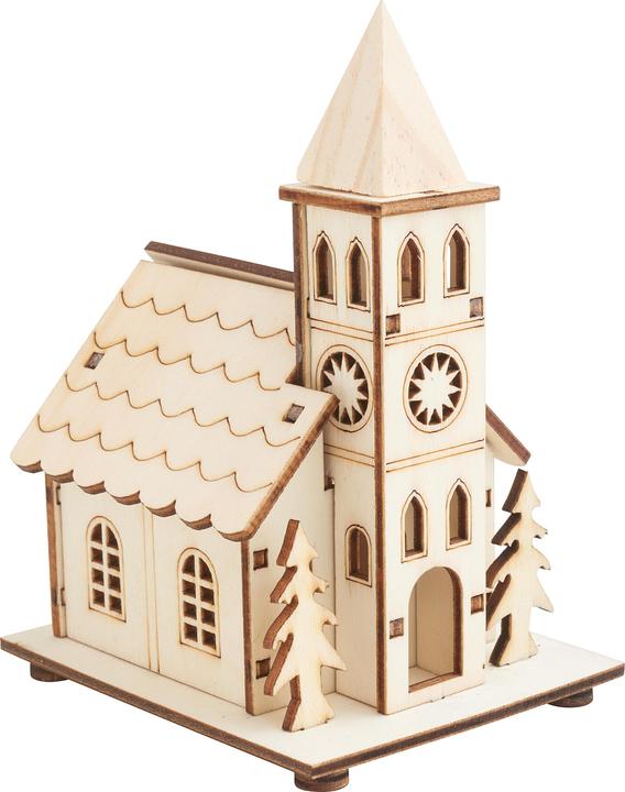 Produktbild VBS Holzbausatz "Kirche" inkl. LED
