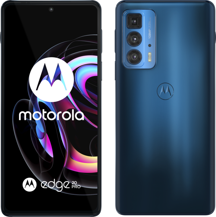 Produktbild Motorola Edge 20 Pro (256 GB, Midnight Blue, 6.70", Dual SIM, 108 Mpx, 5G)