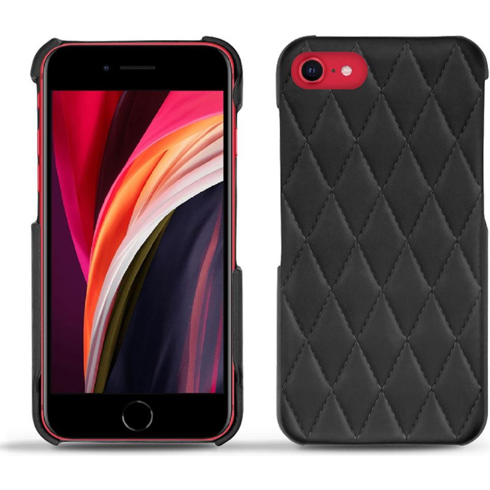 Noreve Lederschutzhülle (Apple iPhone SE (2nd Gen), Apple iPhone SE (3rd Gen)), Smartphone Hülle, Schwarz
