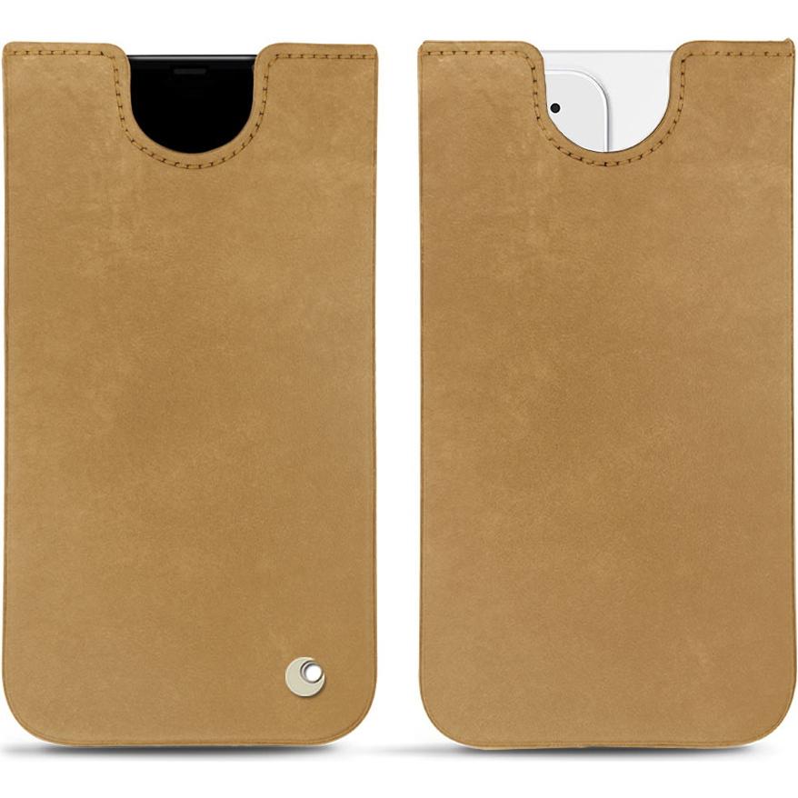 Noreve Lederschutzhülle (Apple iPhone 12 mini), Smartphone Hülle, Braun