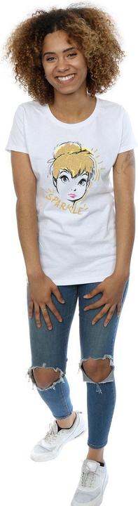 Actual product image Disney Womens/Ladies Tinkerbell Sparkle Cotton T-Shirt (S)