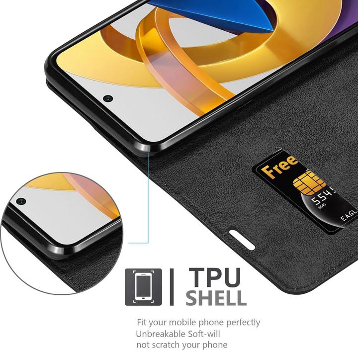 Actual product image Cadorabo Case for Xiaomi POCO M4 PRO 5G in Book Invis. Magnet Style (Xiaomi Poco M4 Pro 5G)