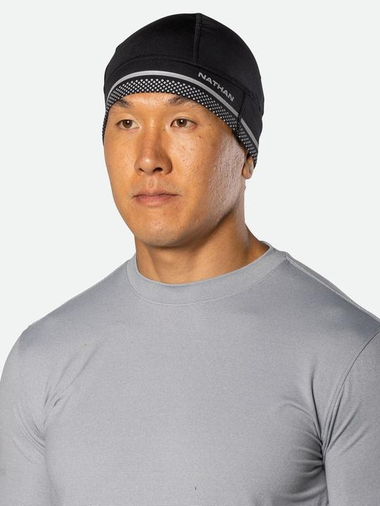 Actual product image Nathan Reflective unisex running cap "HyperNight"