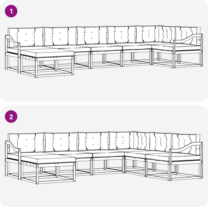 Produktbild vidaXL Outdoor-Sofa