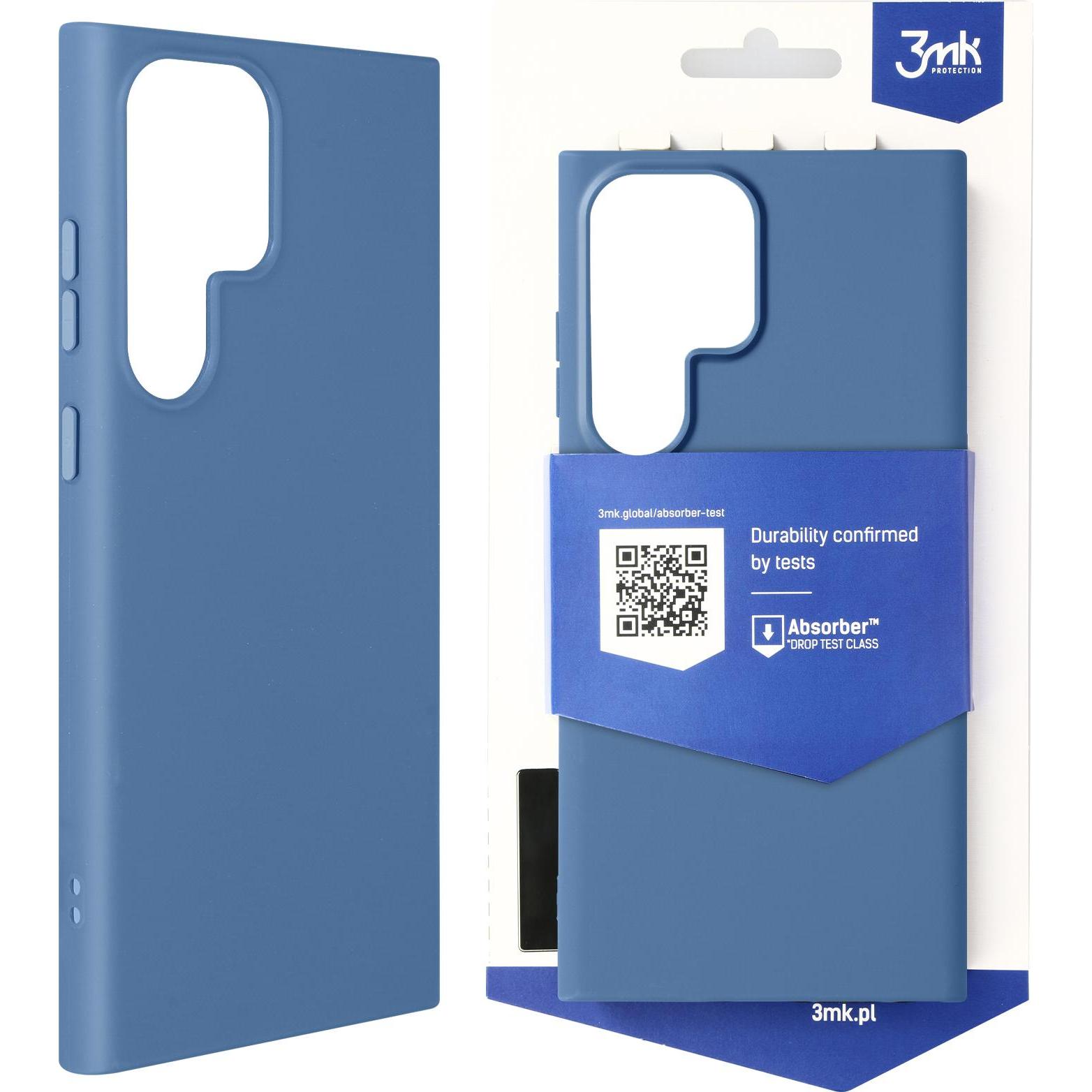 Thumbnail - 3MK Matt Case Soft Touch Silikonhülle Series (Samsung Galaxy S23 Ultra), Smartphone Hülle, Blau