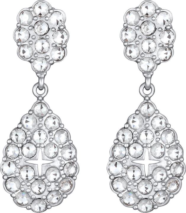 Immagine prodotto Elli Orecchini PREMIUM Cristalli Chandelier Glamour Argento 925 rodiato (Cristallo di vetro, Argento 925)