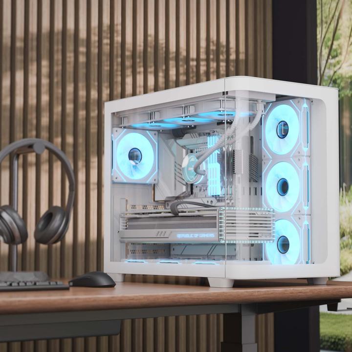 Actual product image AeroCool P500C-G-WT-v1 (ATX, mATX, Mini-ITX)