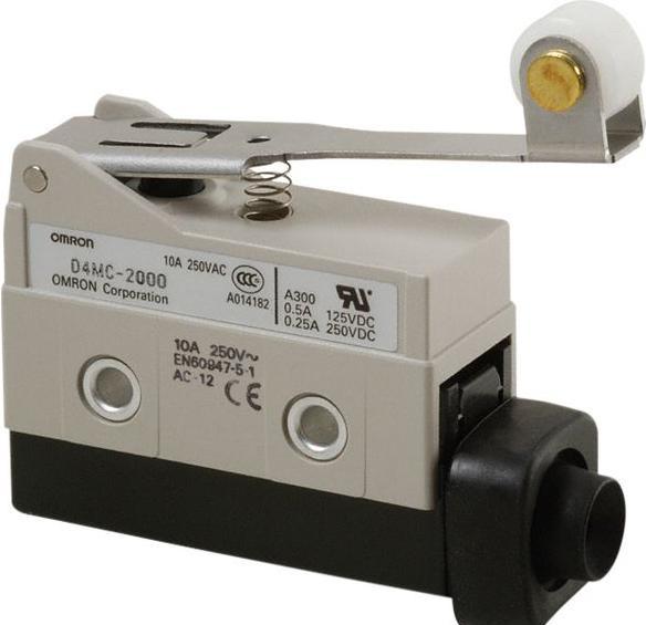 Actual product image Omron Industrial Automation Limit switch, one-way roller lever, short, 1 NO/1 NC contact