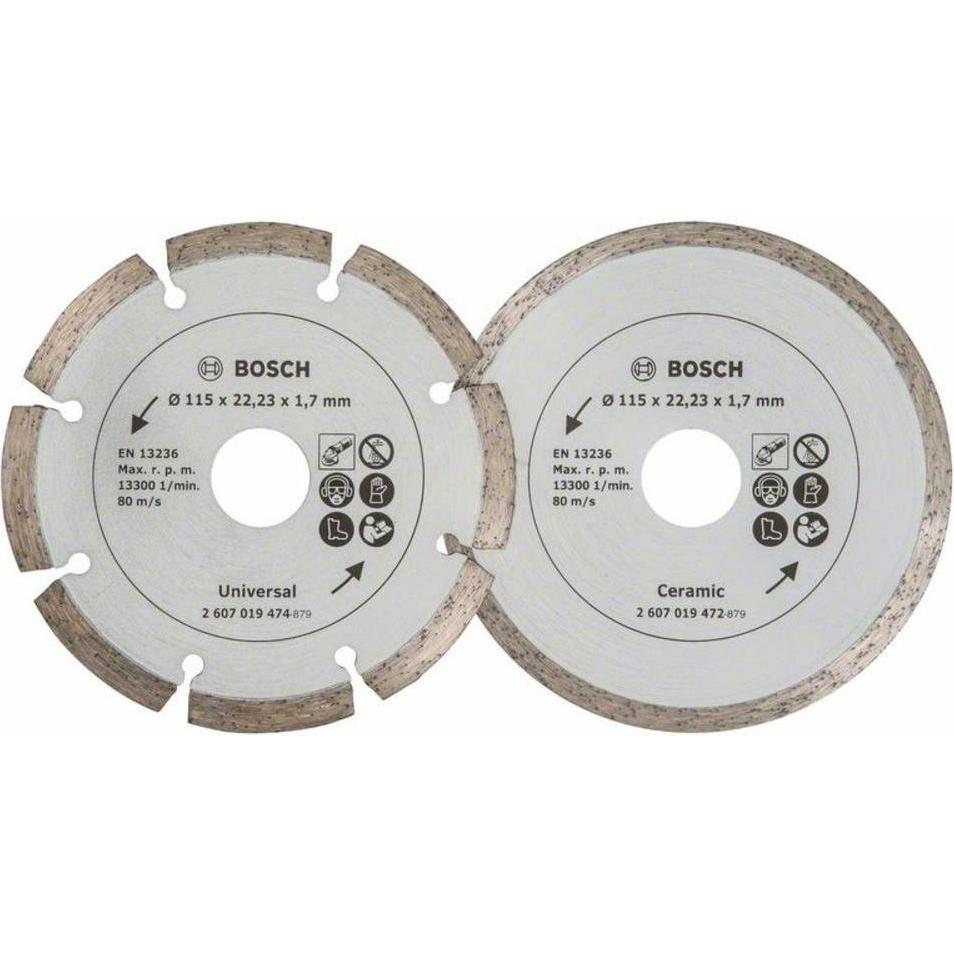 Bosch Zubehör, Sägeblatt, Diamanttrennscheiben für Fliesen und Baumaterial, Ø 115 mm