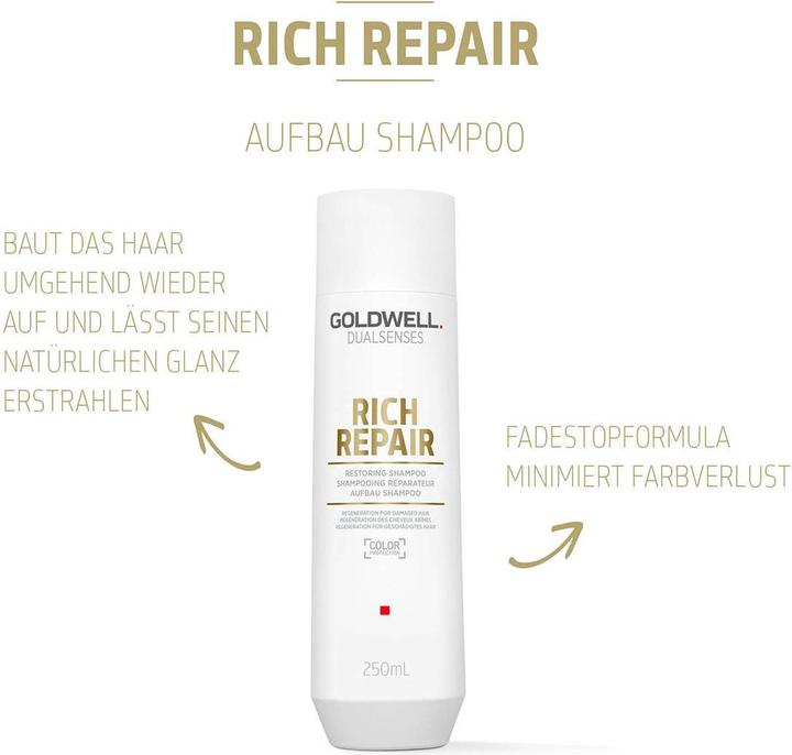 Image du produit Goldwell Riche réparation (250 ml, Shampoing liquide)