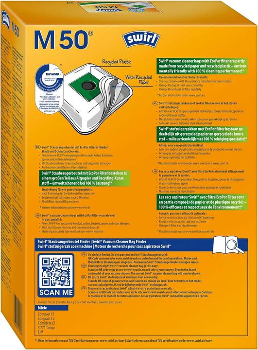 Nährwerte und Zutaten Swirl SSB M50/8 EcoPor