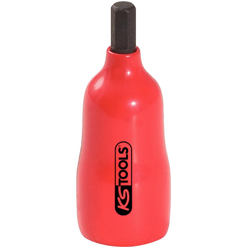 KS Tools, Steckschlüssel + Stecknuss, 1/4" Bit-Stecknuss mit Schutzisolierung (6 mm)