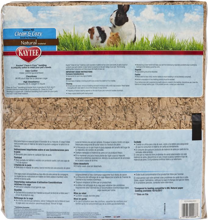 Actual product image Kaytee Clean and Cozy Natural (3.20 kg, Bedding)