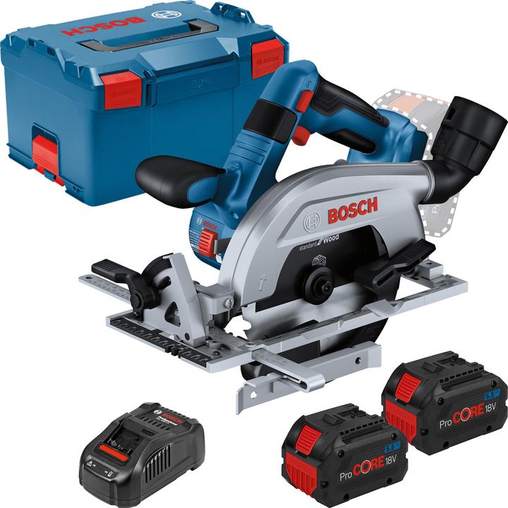 Actual product image Bosch Professional Cordless circular saw GKS 18V-57-2 L (set incl. L-BOXX)