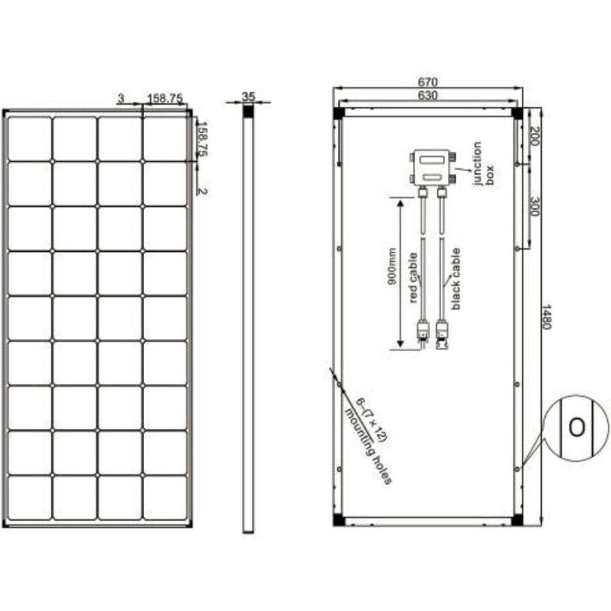 Thumbnail - Enjoy solar, Solarpanel, Mono Classic (200 W, 10.90 kg)