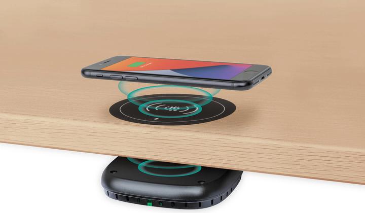 Produktbild Manhattan Under-Desk Fast Wireless Charger Installs Under Your Furniture to Turn It into a Wireless (10 W)