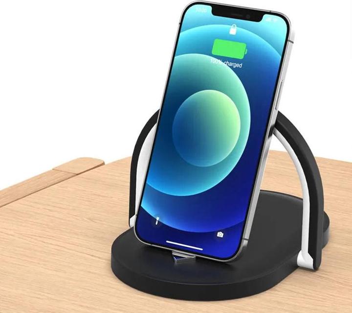 Image du produit Hermex Station de charge avec éclairage Chargeur de smartphone Chargeur sans fil (15 W)