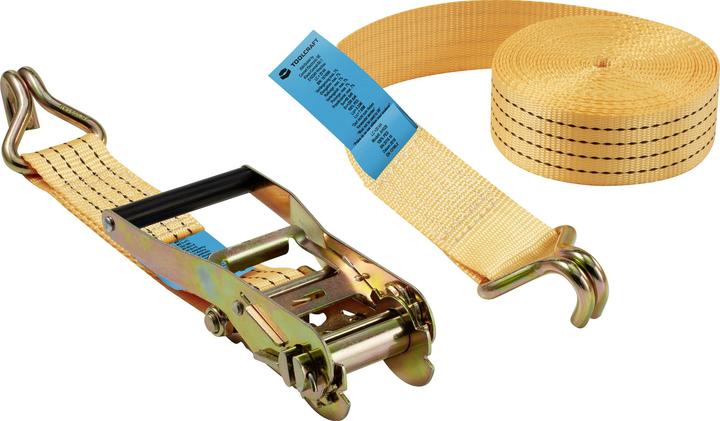 Toolcraft Cinghia di ancoraggio a cricchetto 2 pezzi 50 mm x 8 m 4 kg