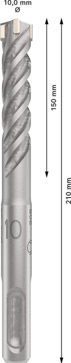 Immagine prodotto Bosch Professional Zubehör Punta per martello PRO SDS plus-5X, 10 x 50 x 110 mm (10 millimetri, 10,00 millimetri)