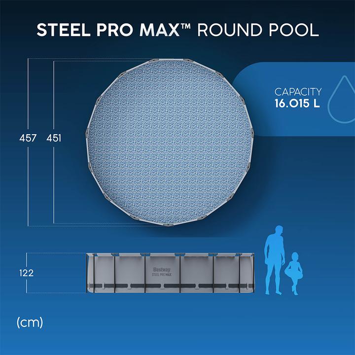 Actual product image Bestway Steel Pro MAX Aufstellpool-Set 4 57 x 122 cm (457 x 122 cm)