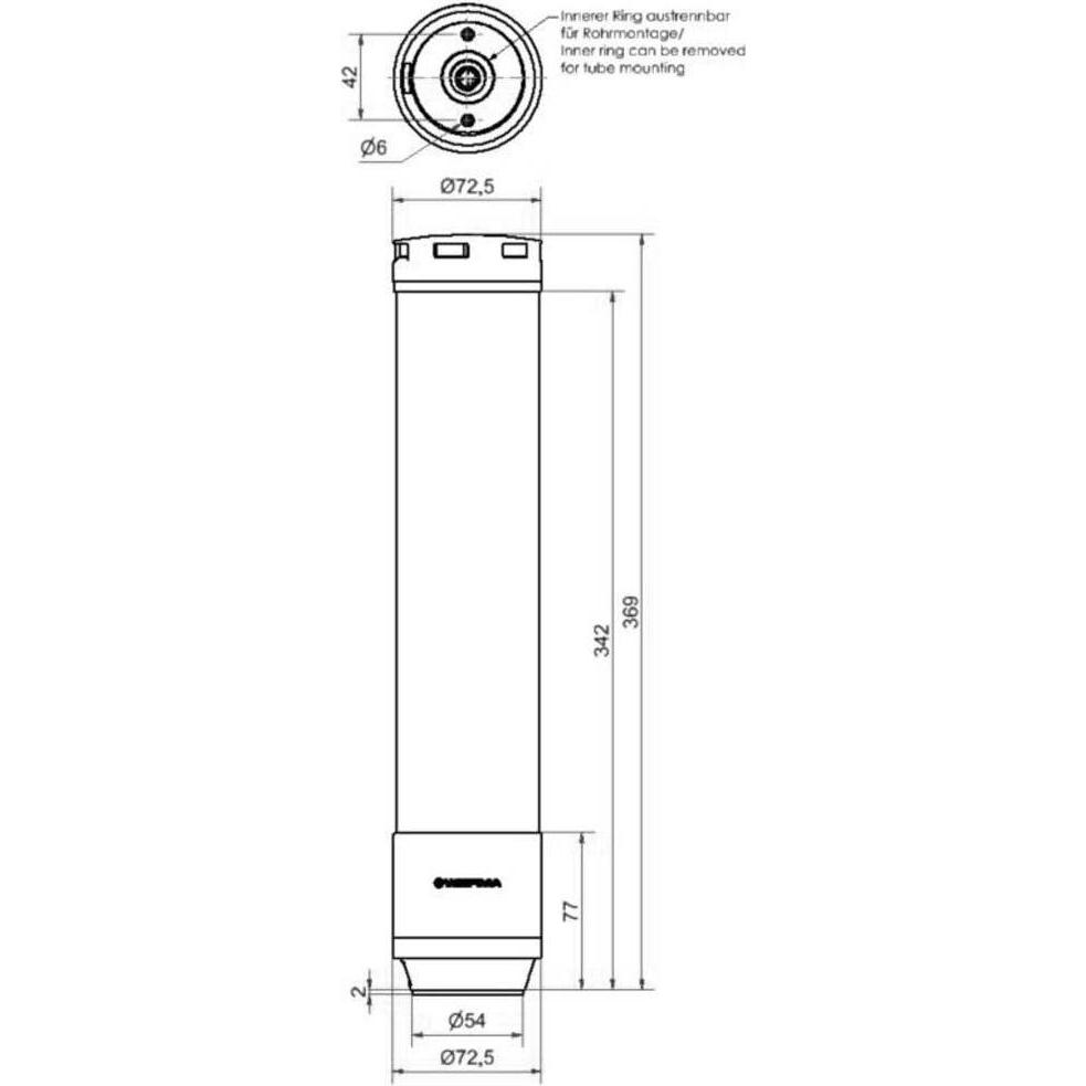 Thumbnail - Werma, Personenschutz, Signaltechnik Signalsäule mit Sirene 657.610.55 eSIGN LED 1St.