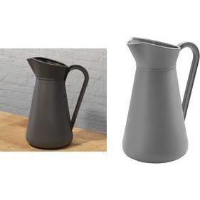 EDA Krug aus Kunststoff, 5 Liter, grau robuster Krug aus Kunststoff, mit Henkel, Contenitori per servire, Grigio